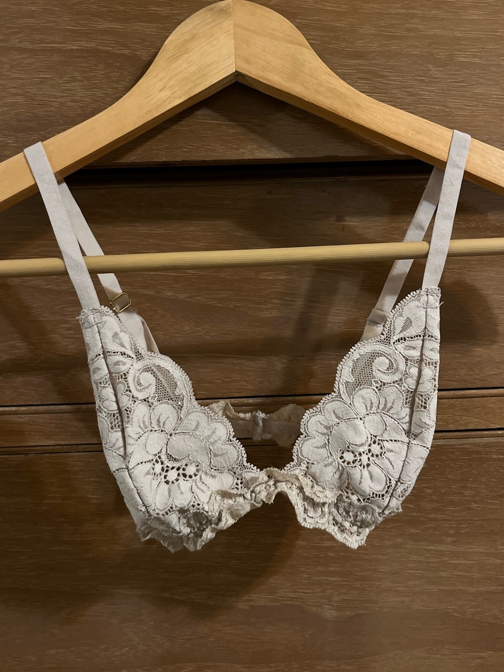 HAH tan lace bralette